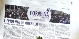 Corvelva: pagina informativa sui vaccini
