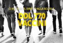 Vaccini, DDL770 – La nuova legge calpesta il diritto alla scuola