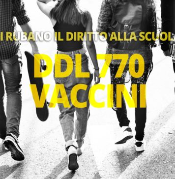 Vaccini, DDL770 – La nuova legge calpesta il diritto alla scuola