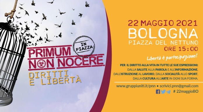“PRIMUM NON NOCERE” – 22 Maggio 2021 Bologna